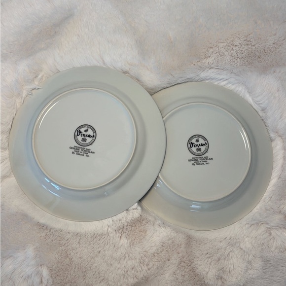 2 Sakura Vincent Van Gogh Salad Plates Wildflowers Floral Porcelain 8 1/8” - Picture 2 of 4